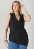 Gathered Faux Wrap Top sold by Ashley Stewart