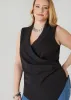 Gathered Faux Wrap Top sold by Ashley Stewart