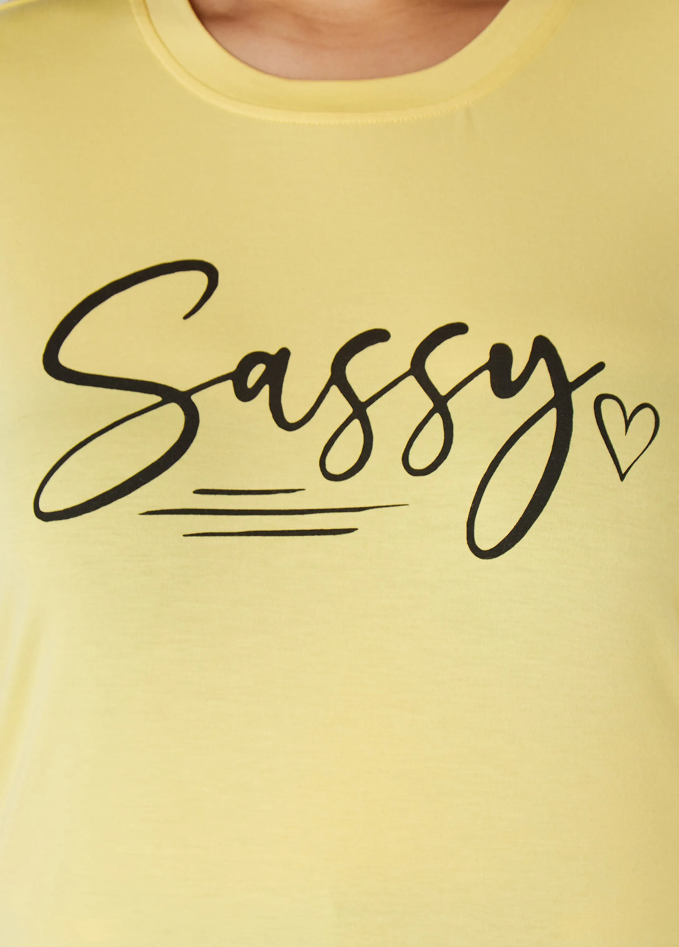 Sassy Graphic Tee sold by Ashley Stewart product image thumbnail 4