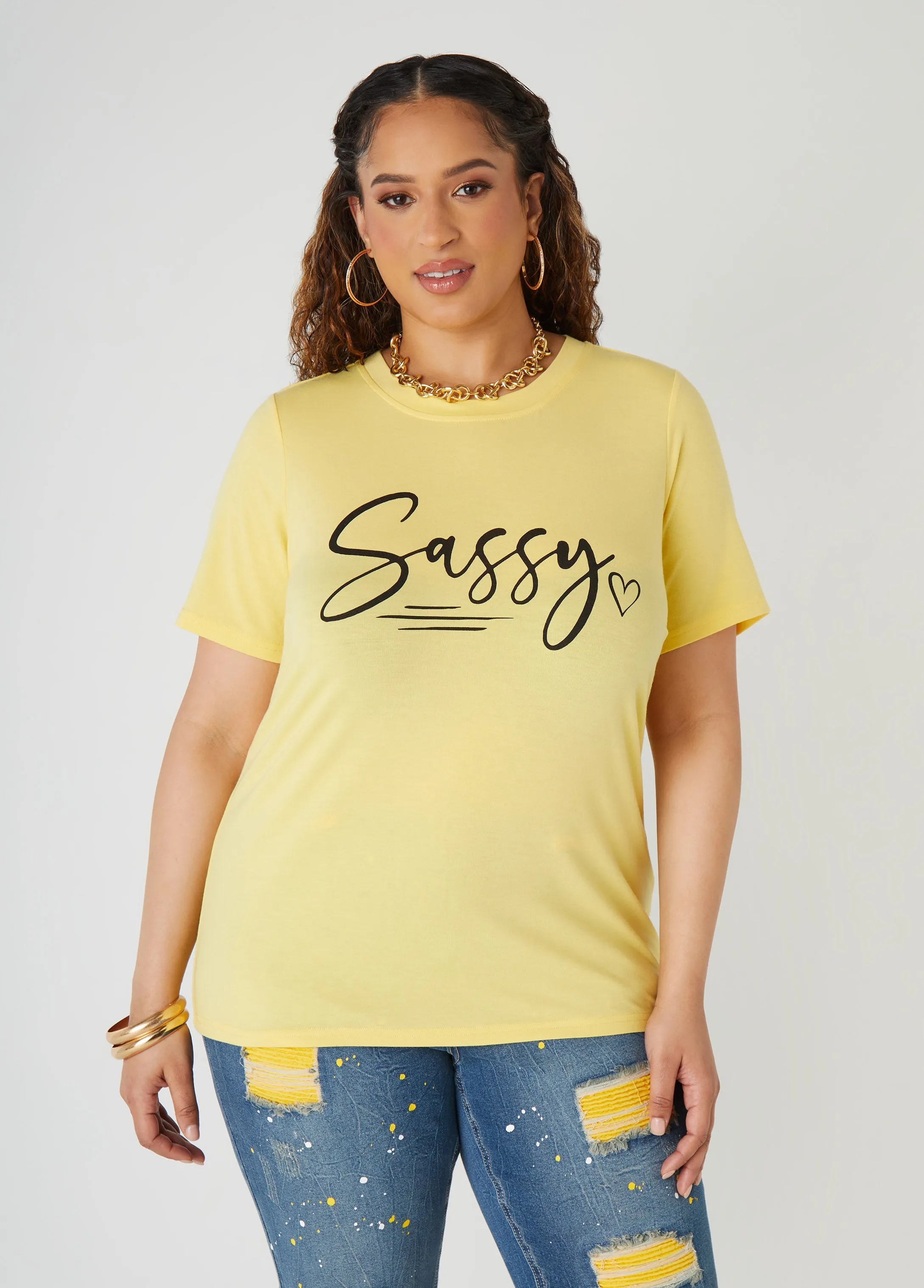 Sassy Graphic Tee sold by Ashley Stewart