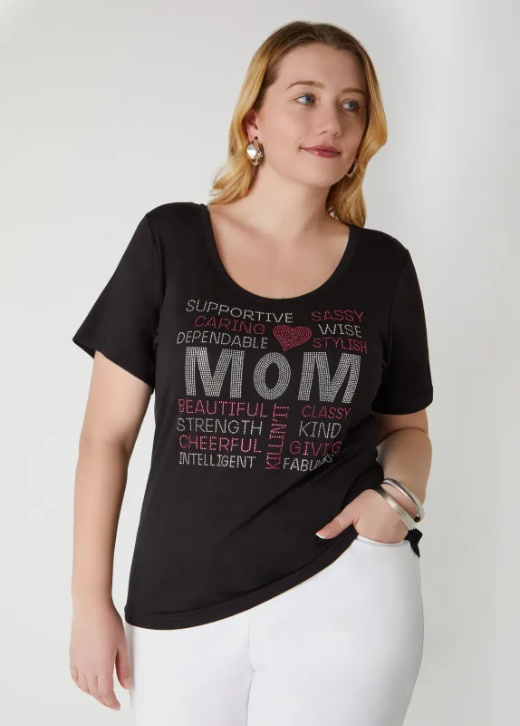 Mom Crystal Tee made by Ashley Stewart