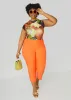 Abstract Print Mesh Top sold by Ashley Stewart