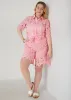 Belted Floral Lace Shorts sold by Ashley Stewart