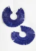 Raffia Hoop Earrings sold by Ashley Stewart