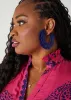 Raffia Hoop Earrings sold by Ashley Stewart