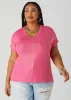 Sequined Metallic Jersey Tee sold by Ashley Stewart