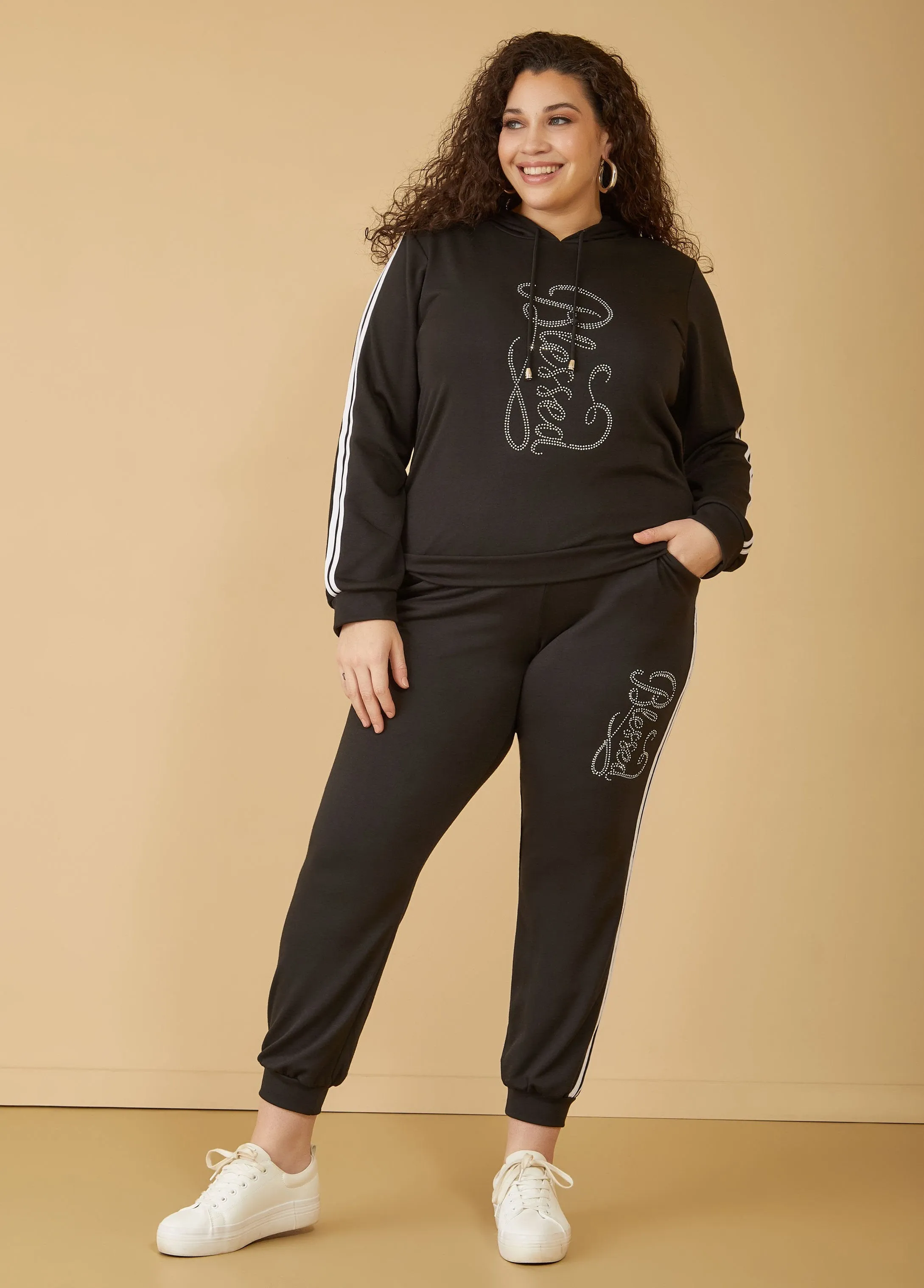 Blessed Crystal Joggers sold by Ashley Stewart