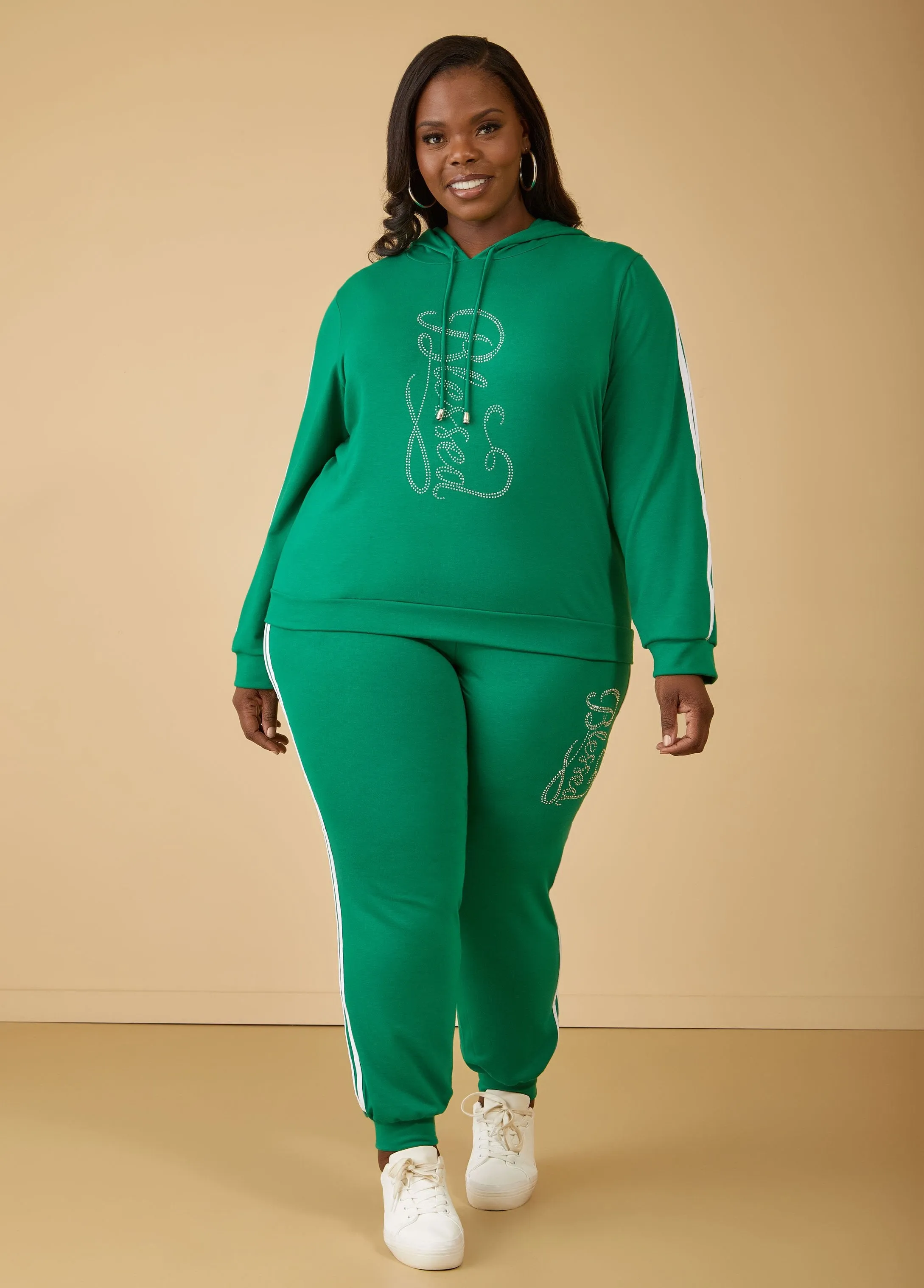 Blessed Crystal Joggers sold by Ashley Stewart product image thumbnail 5