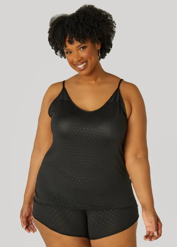 Love To Sleep Dotted PJs Set sold by Ashley Stewart