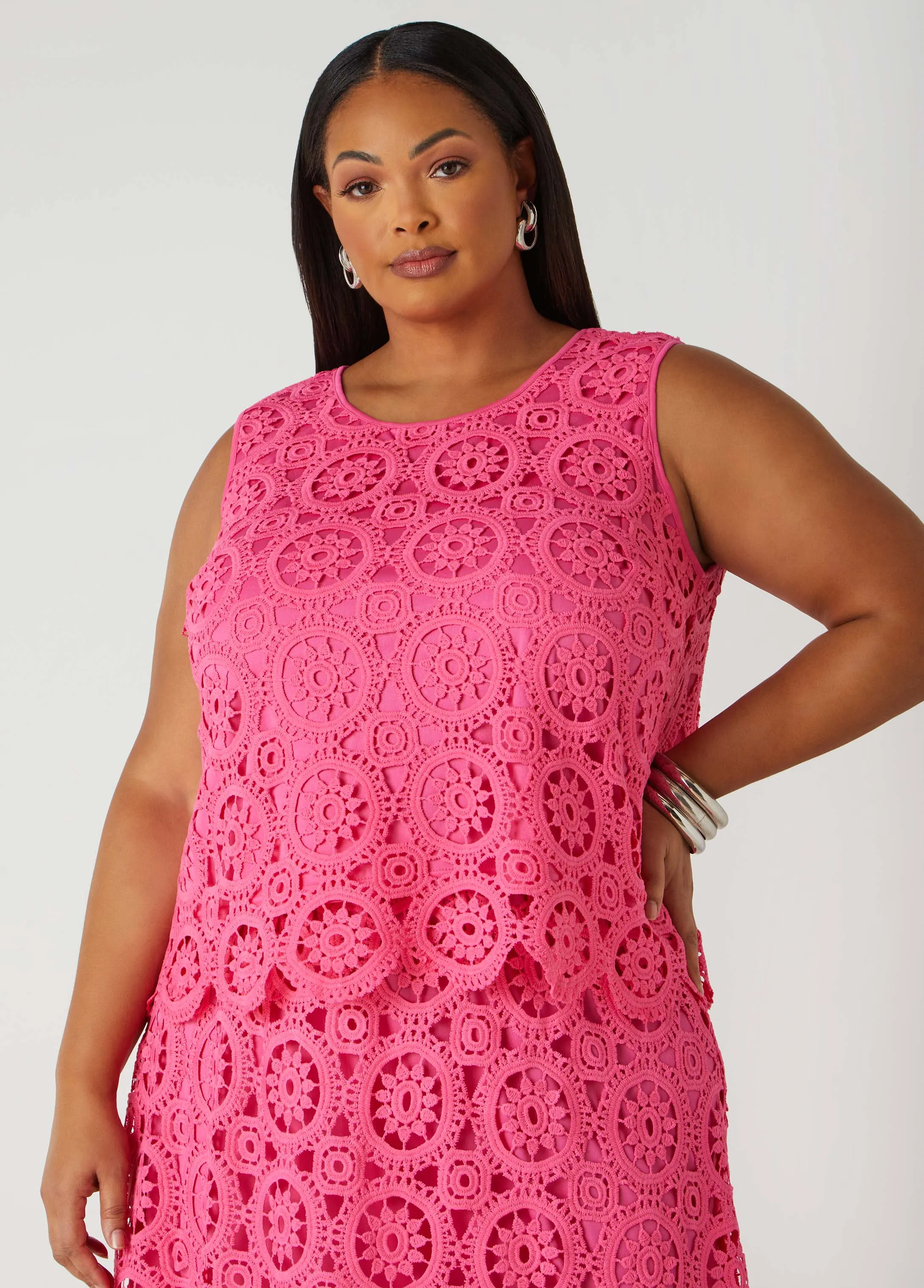 Crocheted Top sold by Ashley Stewart product image thumbnail 3