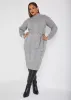 Belted Cable Knit Sweater Dress sold by Ashley Stewart