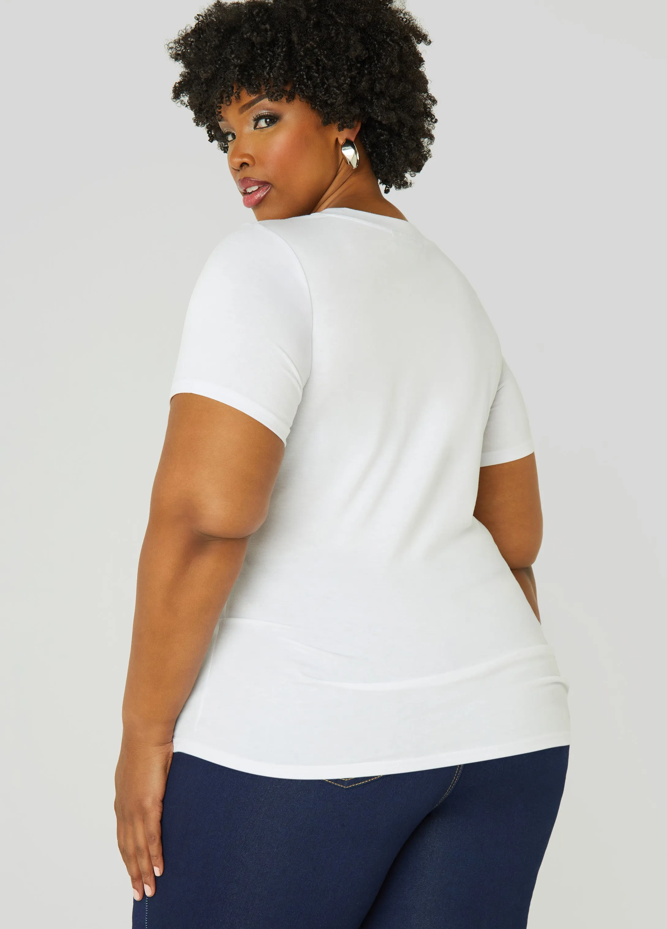 Belted Diva Jersey Tee sold by Ashley Stewart product image thumbnail 2