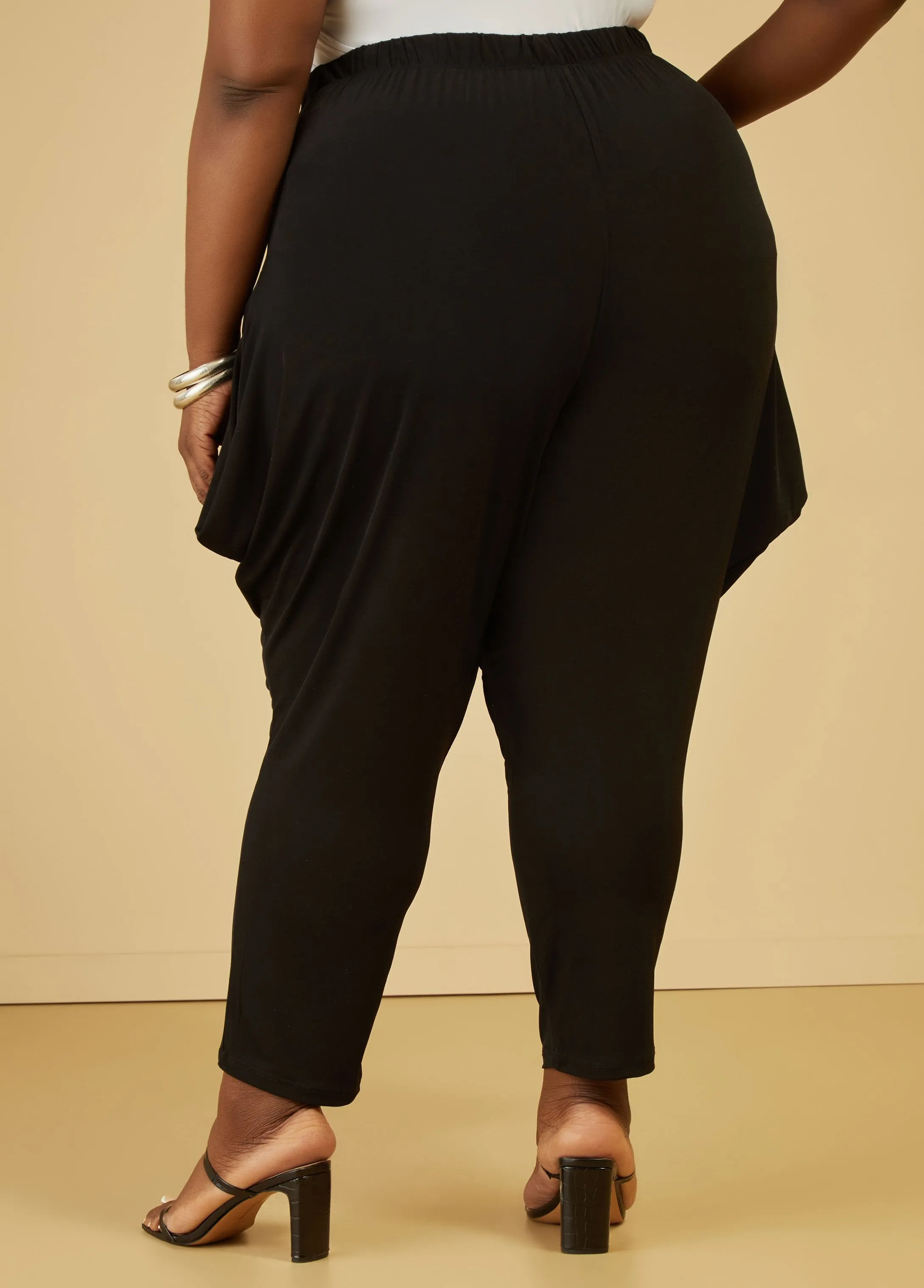 Stretch Knit Harem Pants sold by Ashley Stewart product image thumbnail 2