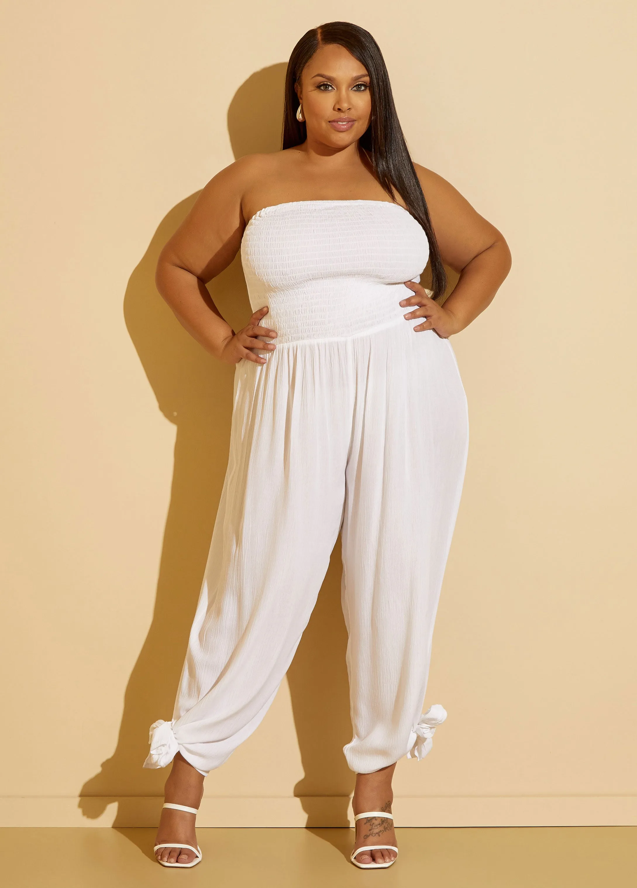 Strapless Cover Up Jumpsuit sold by Ashley Stewart product image thumbnail 5
