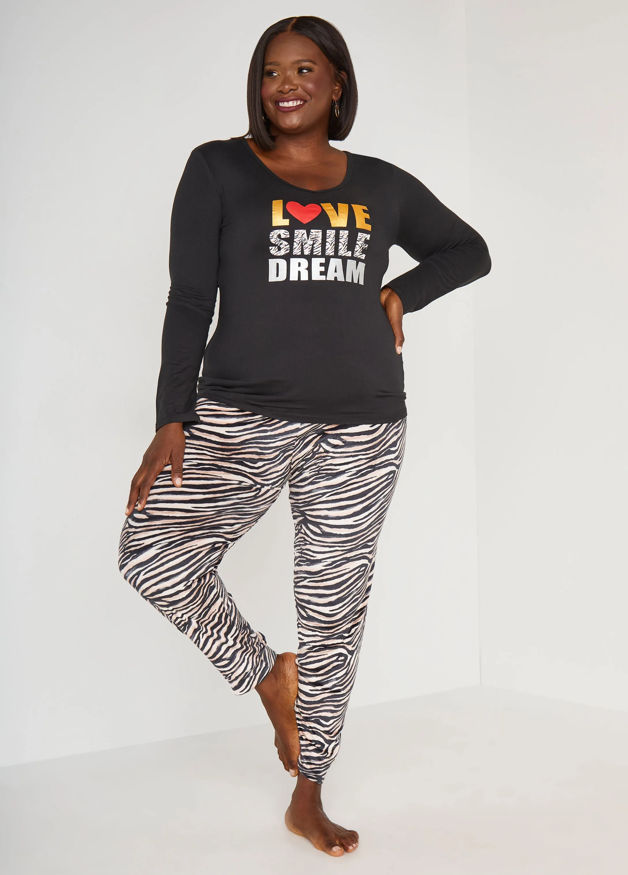 Love To Sleep Dream Pajama Set sold by Ashley Stewart product image thumbnail 3