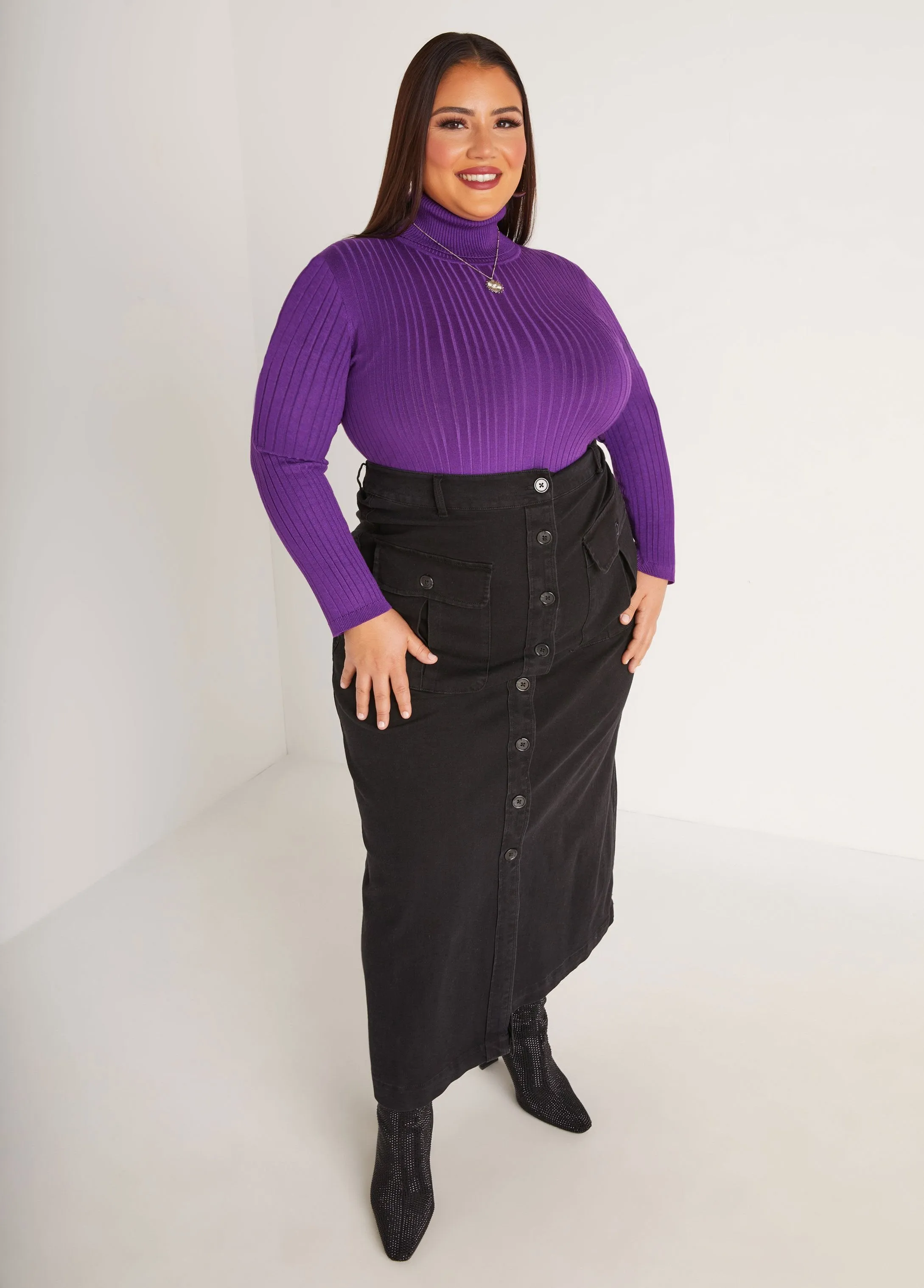Turtleneck Pullover Sweater sold by Ashley Stewart product image thumbnail 3