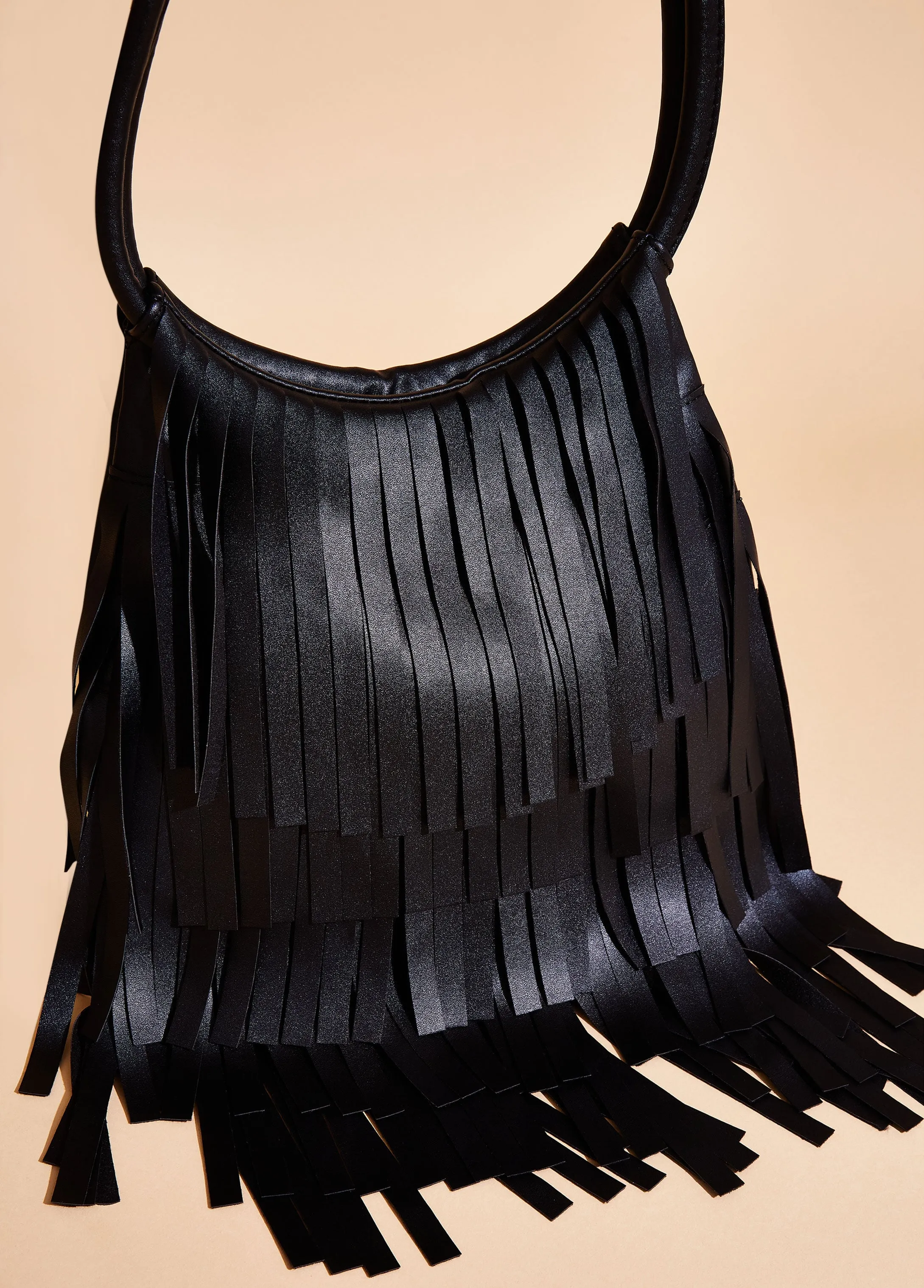 Faux Leather Fringed Bag sold by Ashley Stewart product image thumbnail 4