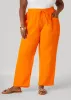 Textured Cotton Gauze Pants sold by Ashley Stewart