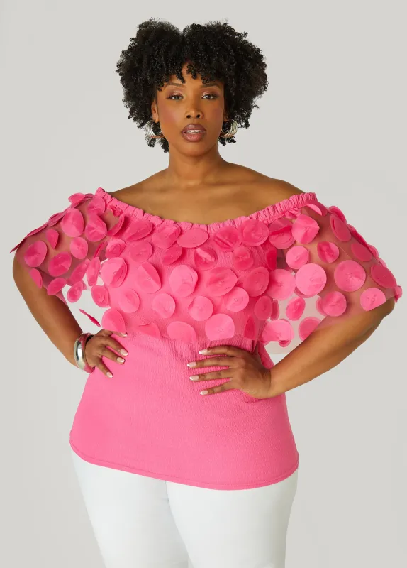 Off The Shoulder Layered Knit Top sold by Ashley Stewart