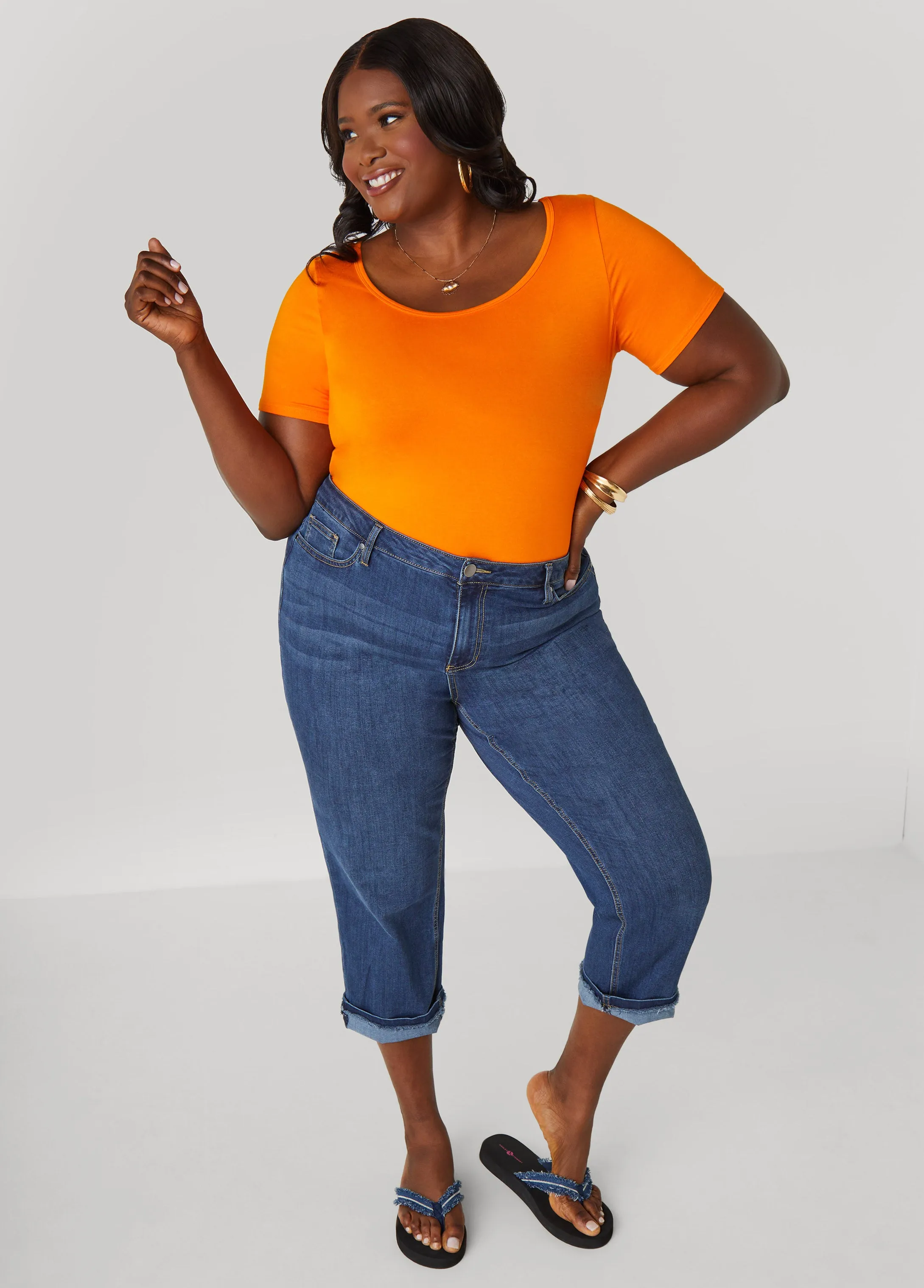 The Basic Tee sold by Ashley Stewart product image thumbnail 3