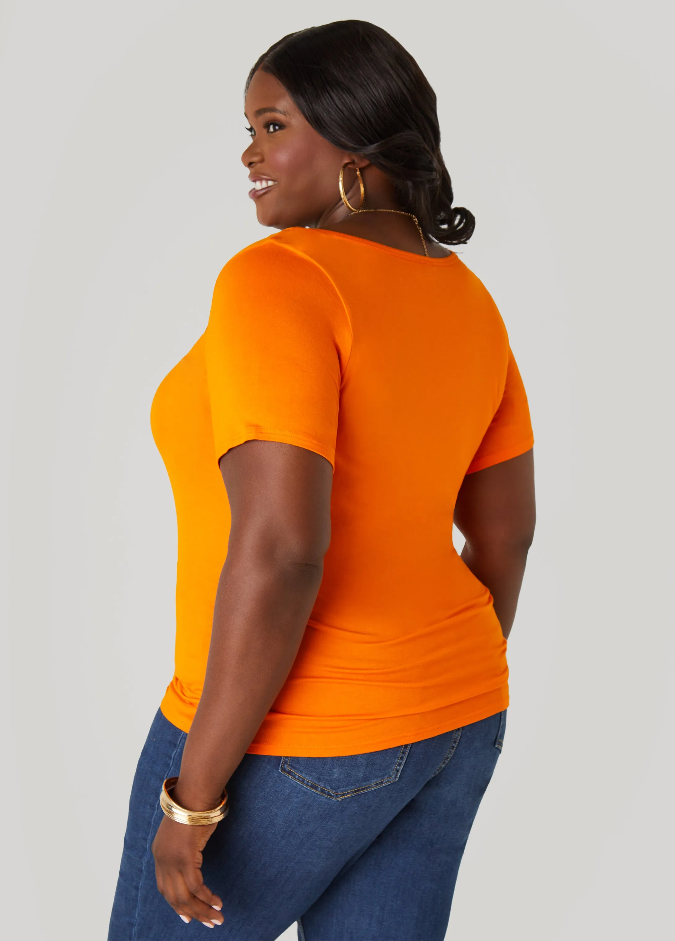The Basic Tee sold by Ashley Stewart product image thumbnail 2