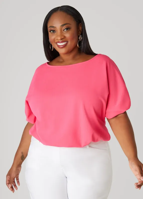 Cropped Bubble Top sold by Ashley Stewart