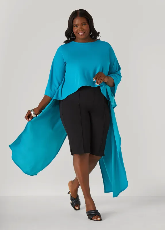 Split Back Hi Low Duster Top sold by Ashley Stewart