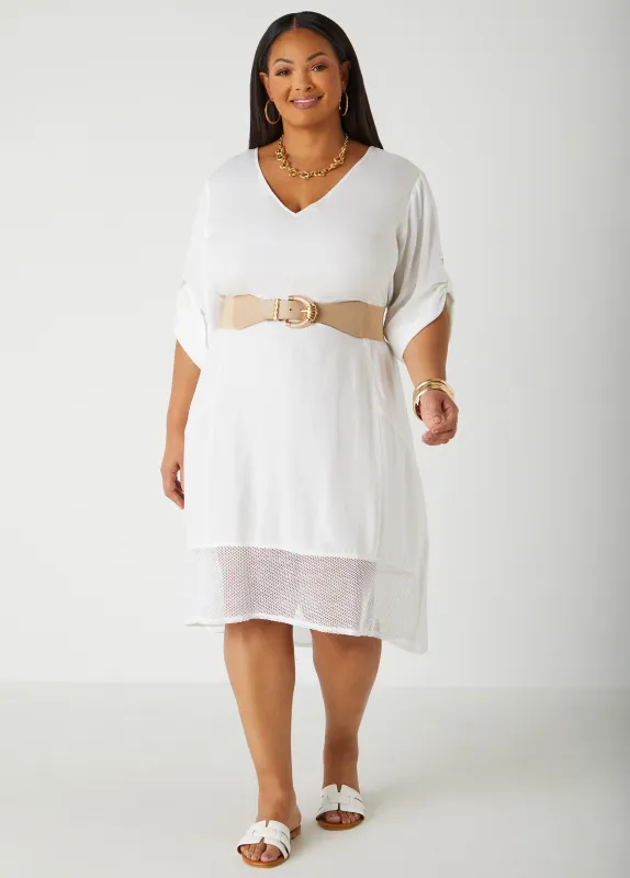 Wrapped Faux Leather Stretch Belt sold by Ashley Stewart