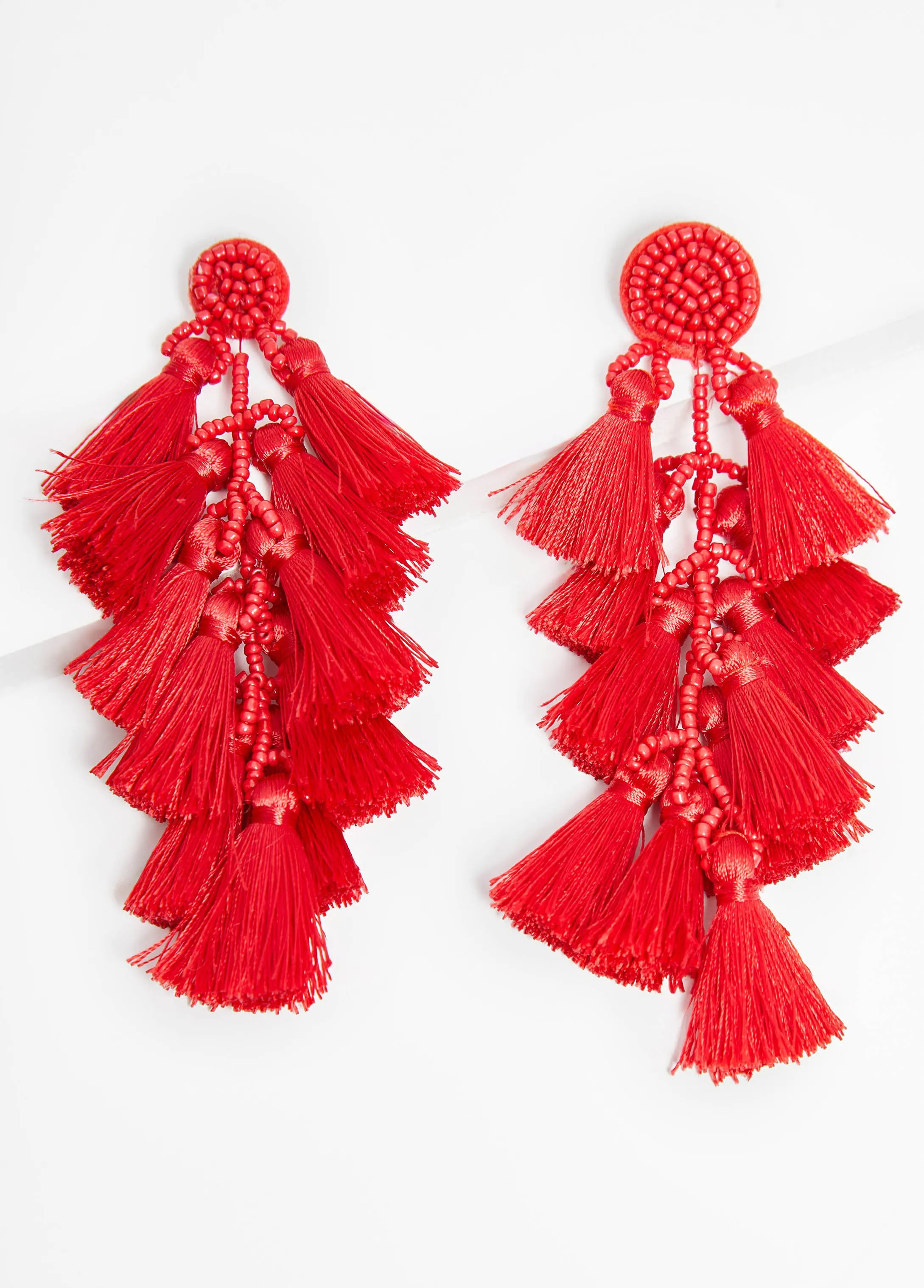 Tassel And Bead Earrings sold by Ashley Stewart