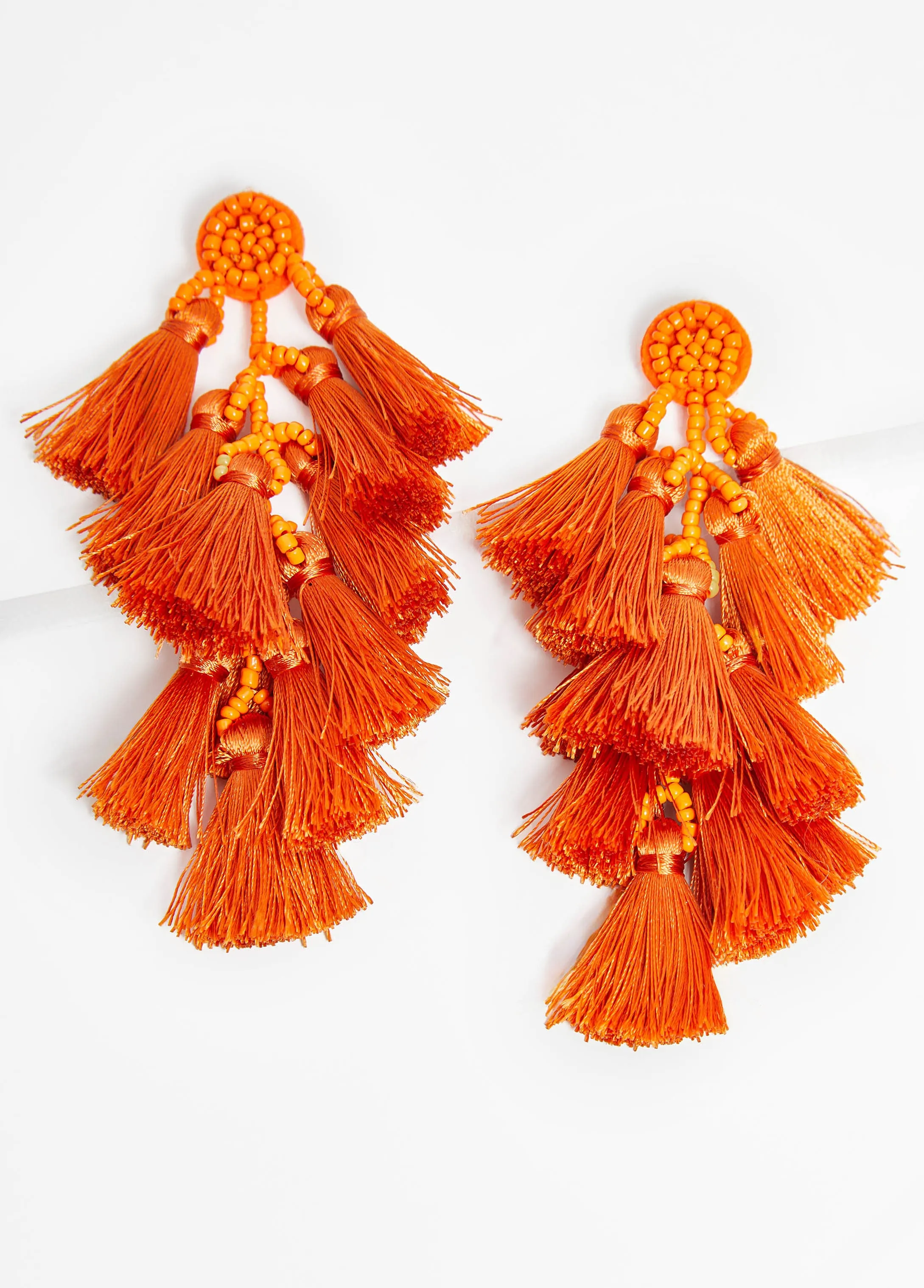 Beaded Tassel Earrings sold by Ashley Stewart