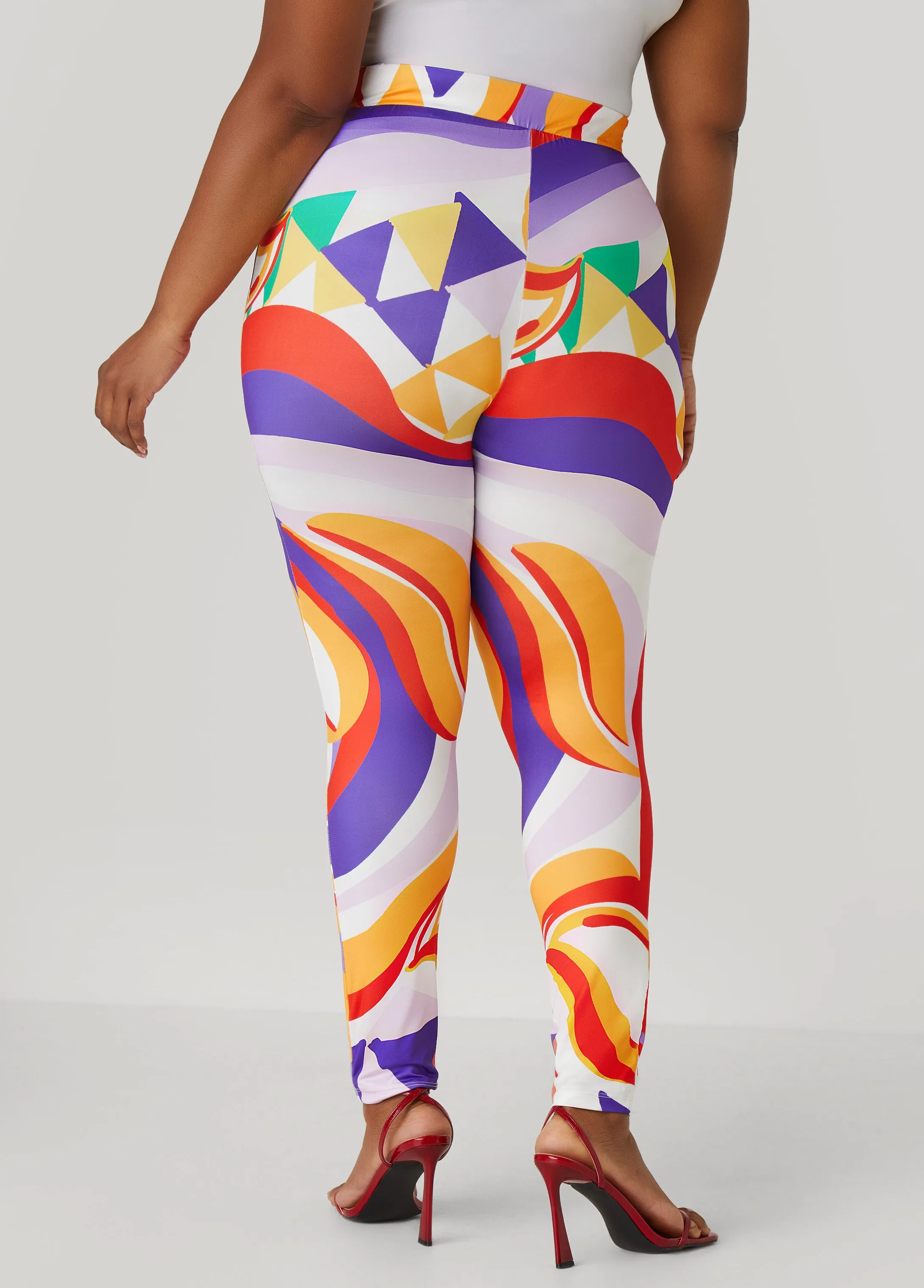 Abstract Print Leggings sold by Ashley Stewart product image thumbnail 2