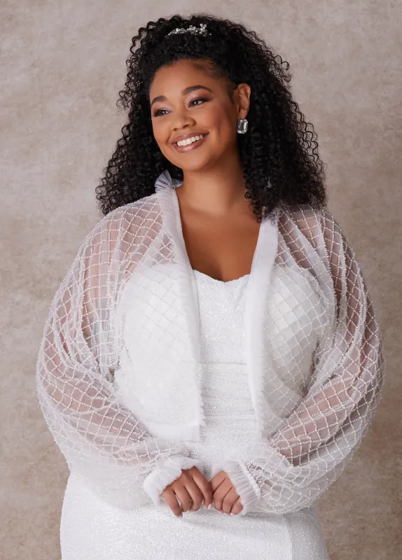Beaded Bridal Jacket sold by Ashley Stewart
