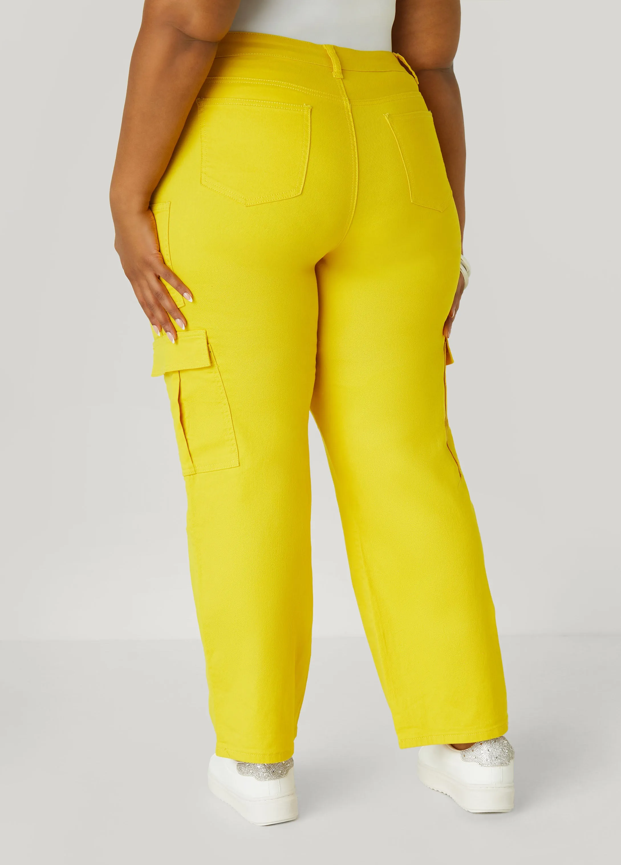 Straight Leg Cargo Jeans sold by Ashley Stewart product image thumbnail 2