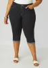 Mid Rise Cuffed Denim Capris sold by Ashley Stewart