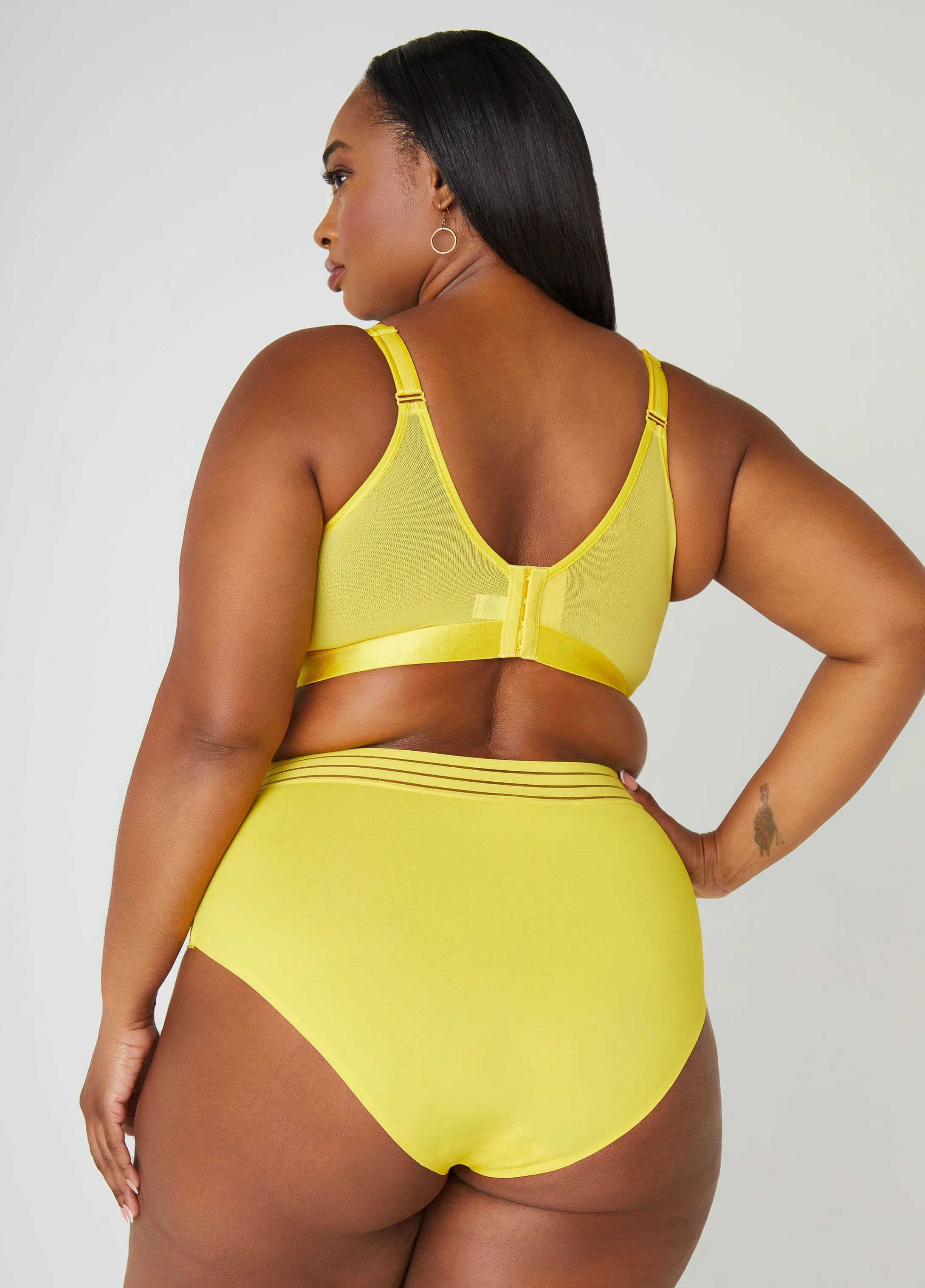Microfiber Sheer Waist Briefs sold by Ashley Stewart product image thumbnail 5