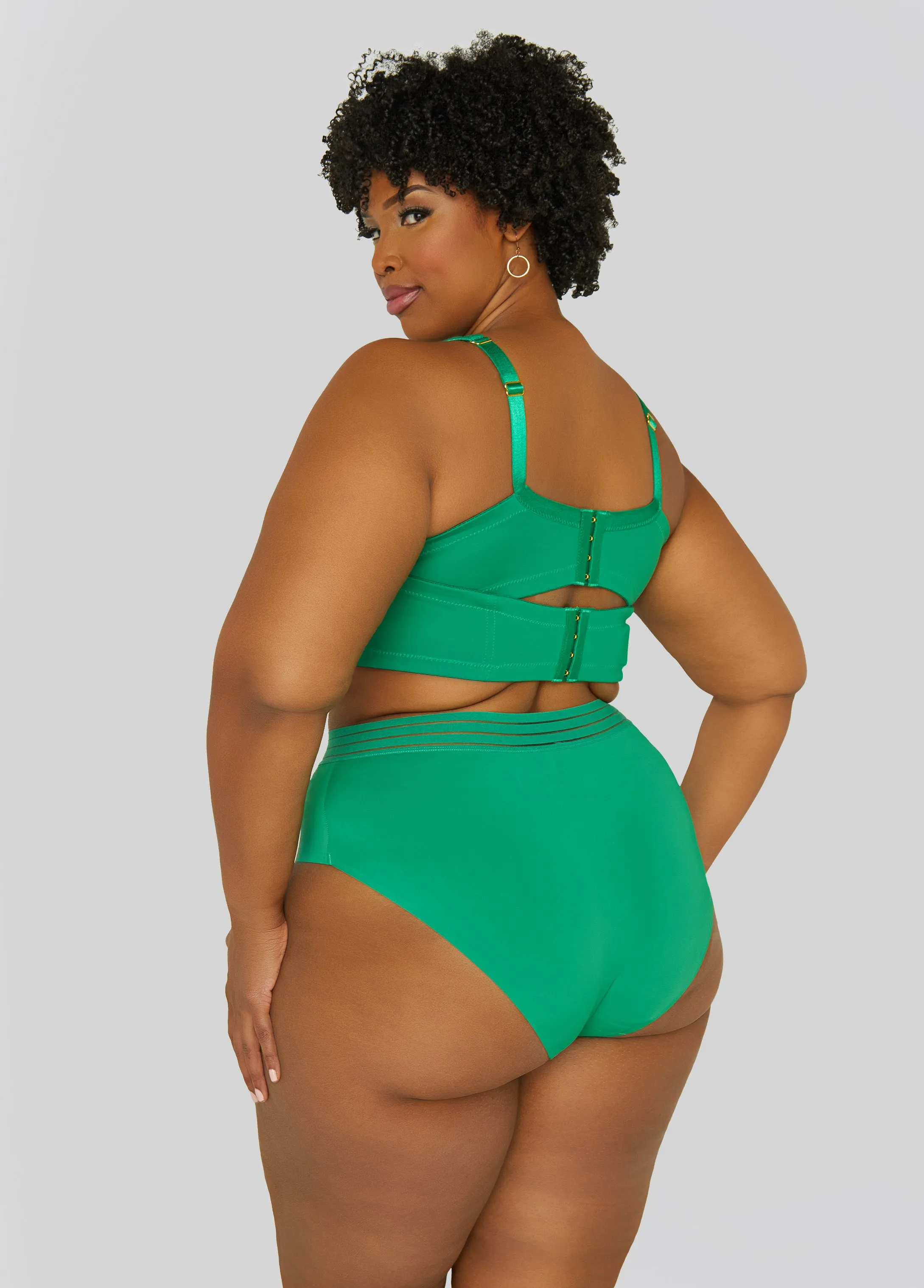 Microfiber Sheer Waist Briefs sold by Ashley Stewart product image thumbnail 2