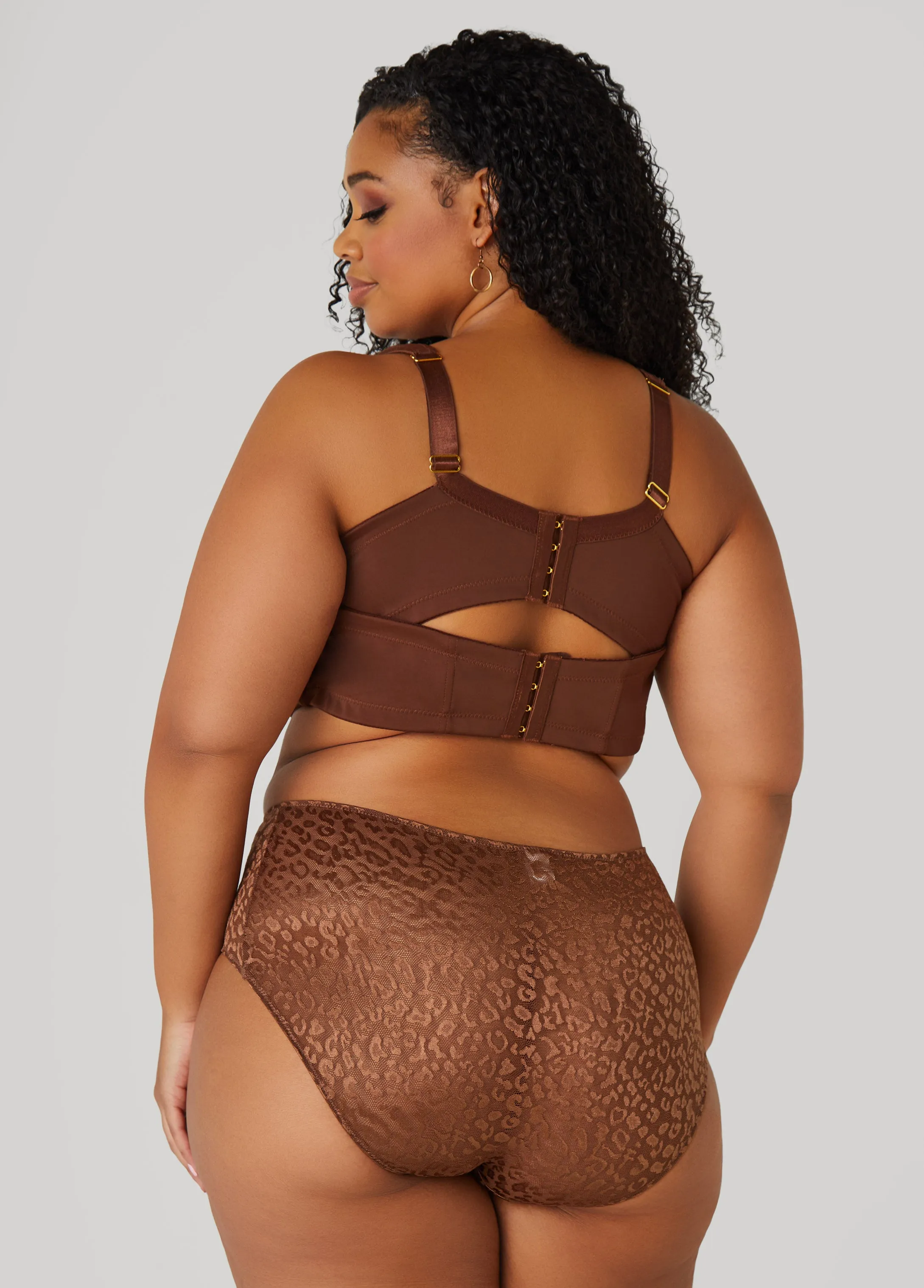Leopard Mesh Briefs sold by Ashley Stewart product image thumbnail 2