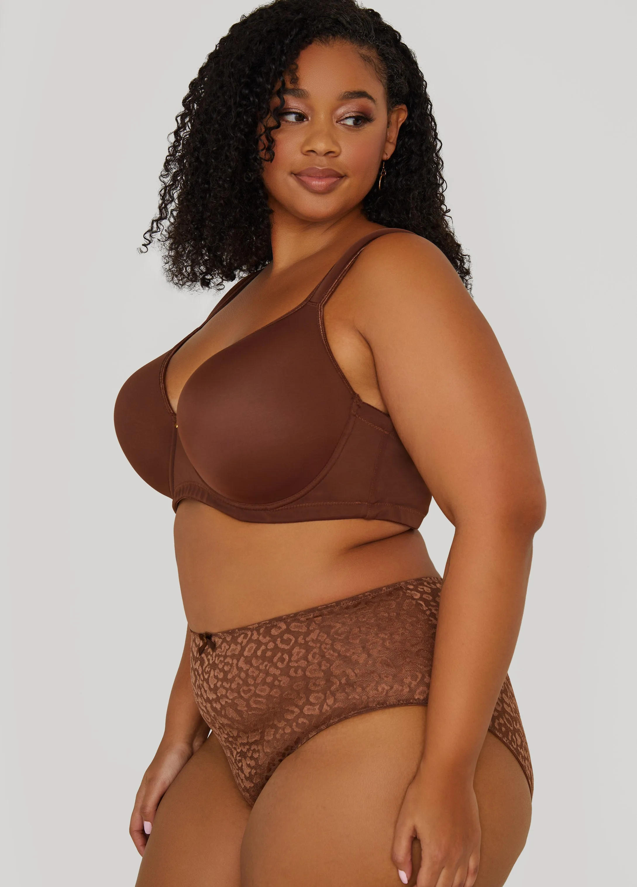 Leopard Mesh Briefs sold by Ashley Stewart product image thumbnail 3