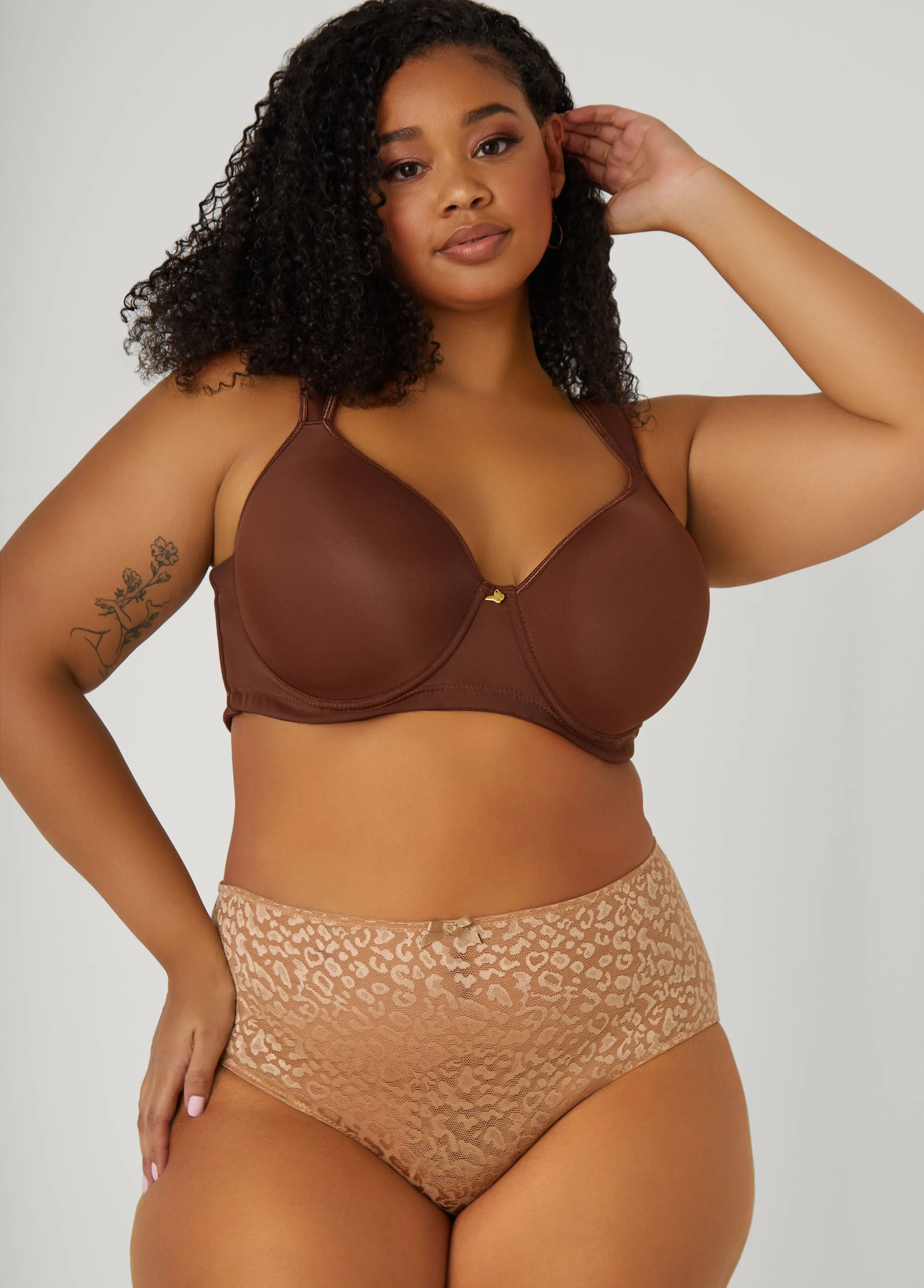 Leopard Mesh Briefs sold by Ashley Stewart product image thumbnail 5