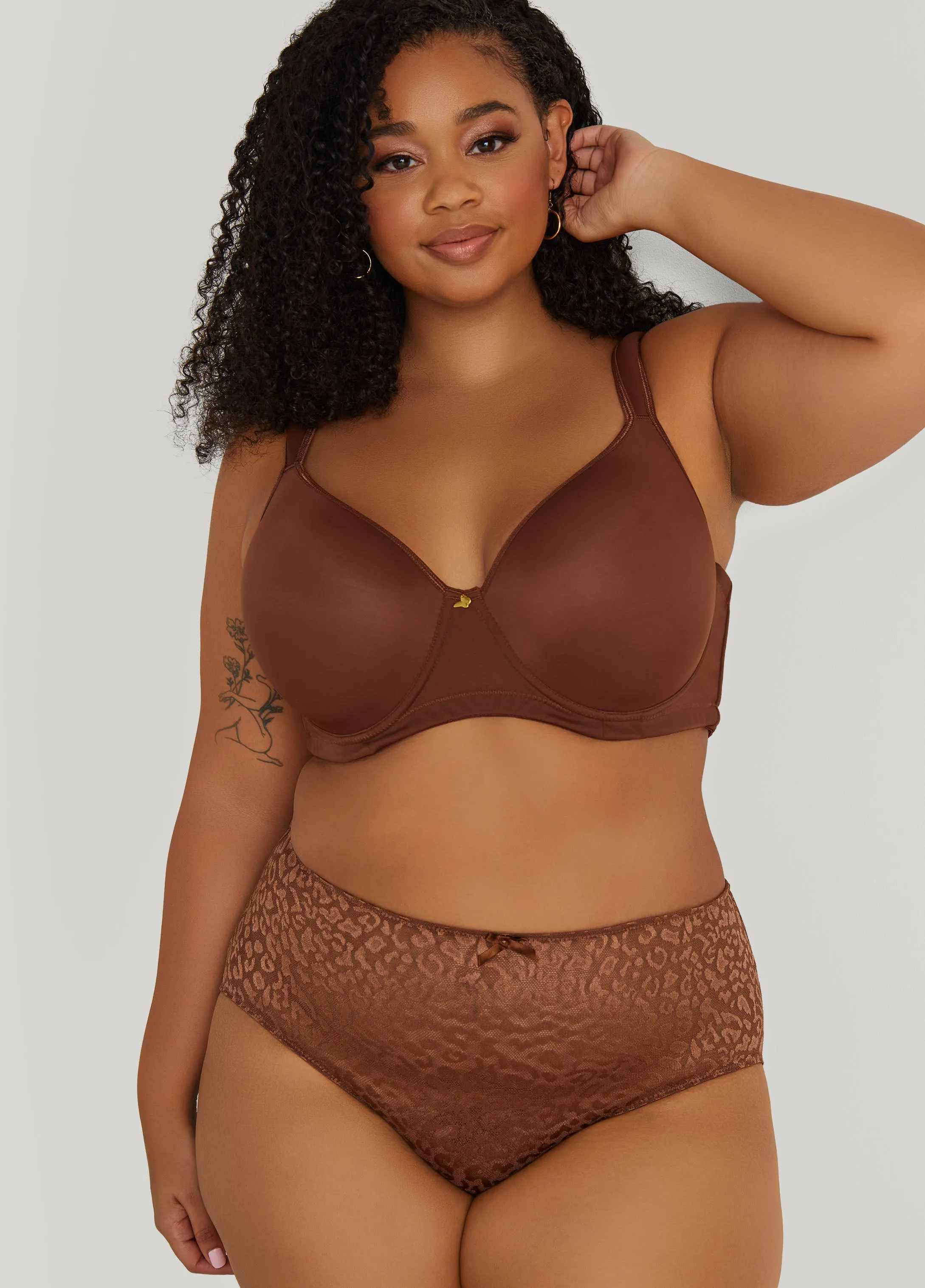 Leopard Mesh Briefs sold by Ashley Stewart product image thumbnail 4