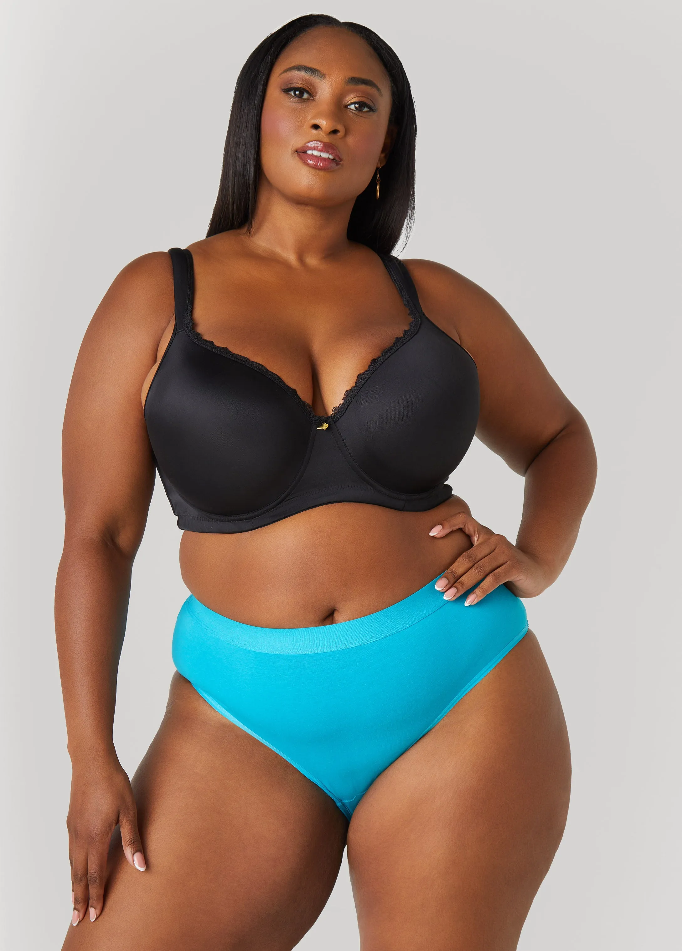 Corded Lace Paneled Hipster Panty sold by Ashley Stewart product image thumbnail 3