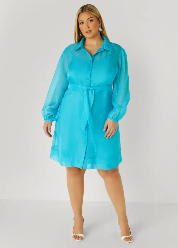 Organza Shirtdress sold by Ashley Stewart