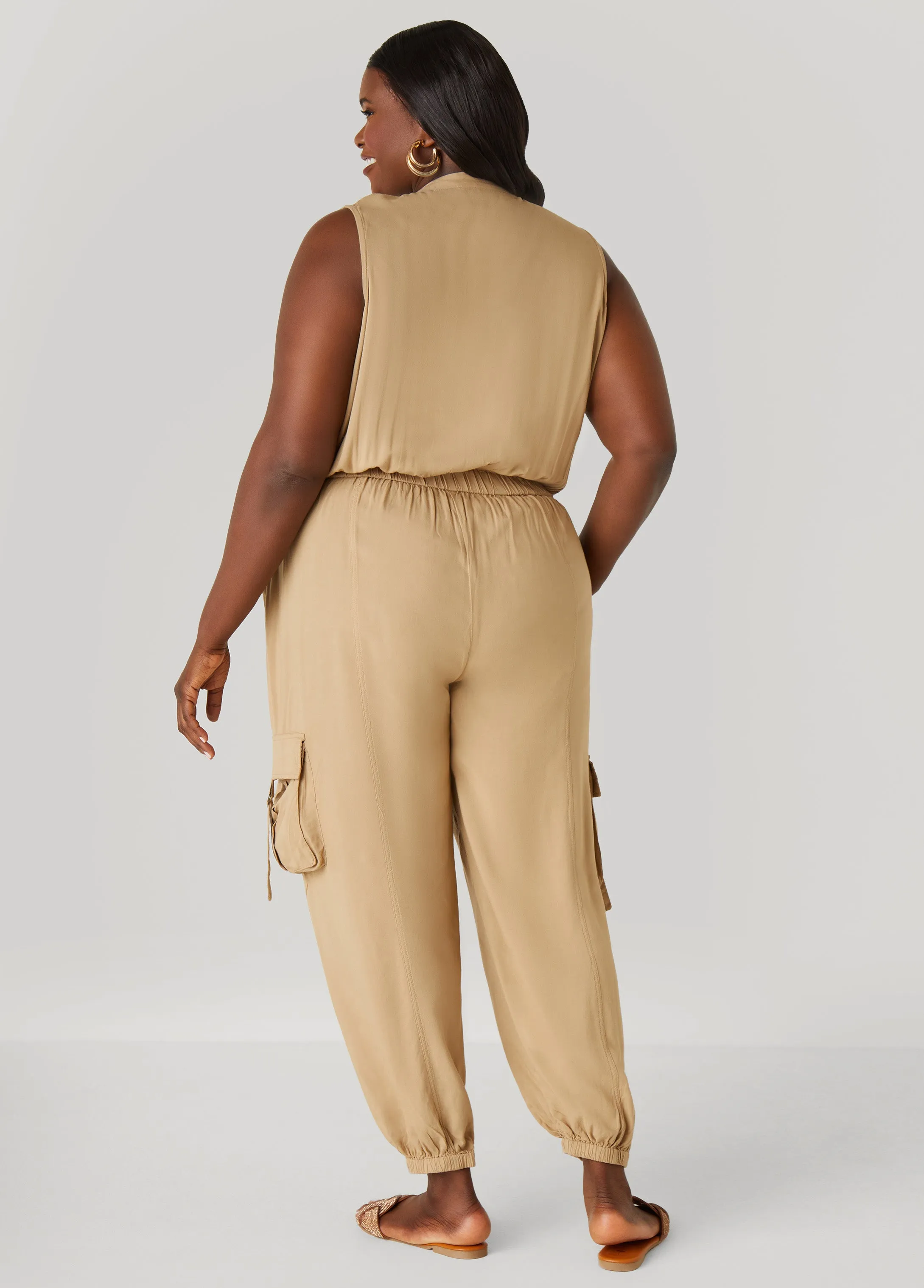 Utility Joggers Jumpsuit sold by Ashley Stewart product image thumbnail 2