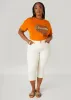 Mid Rise Denim Capris sold by Ashley Stewart