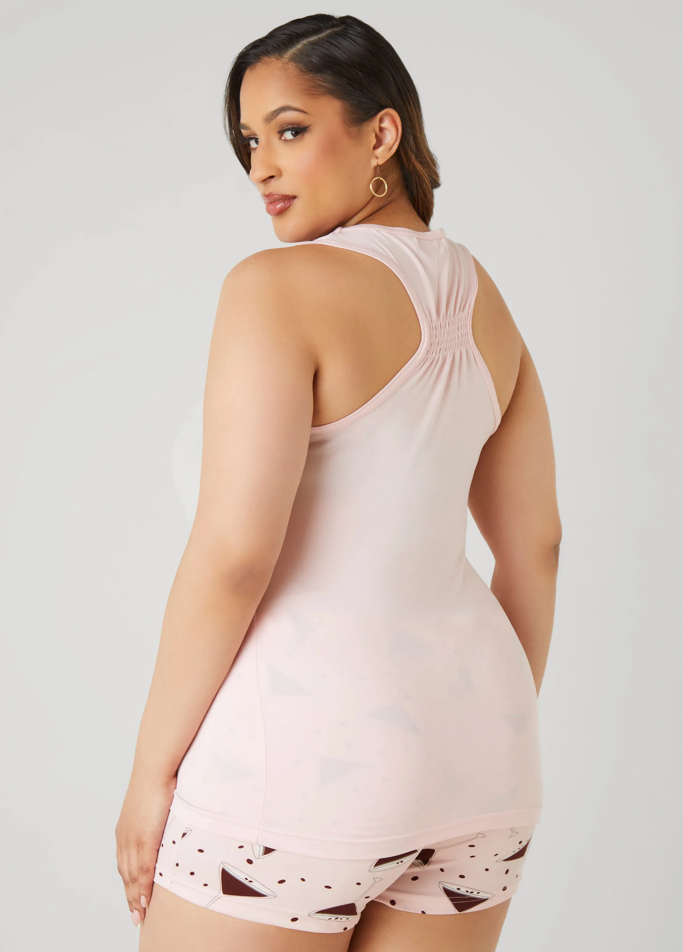 Love To Sleep Martini PJs Set sold by Ashley Stewart product image thumbnail 2