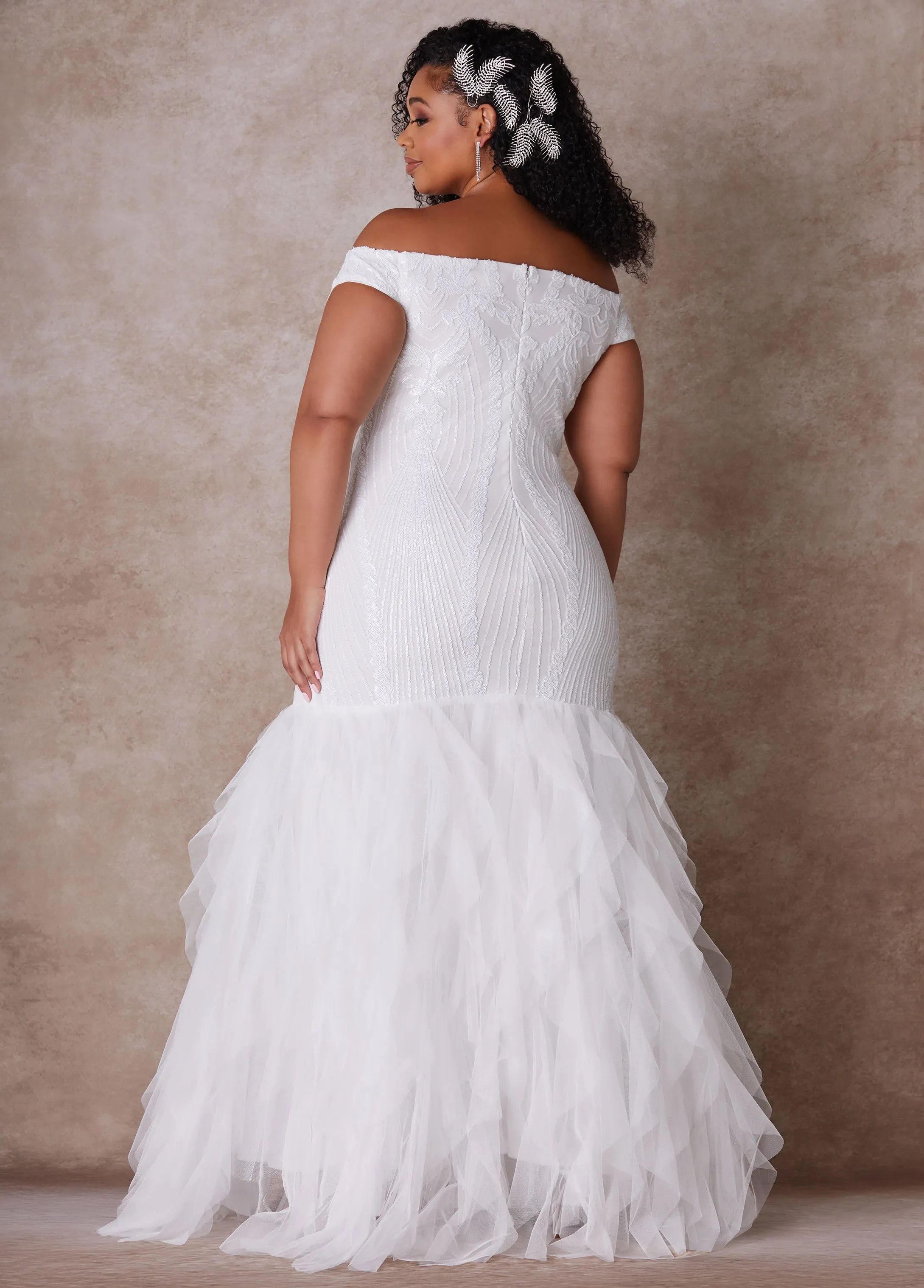 The Brynn Wedding Gown sold by Ashley Stewart product image thumbnail 2