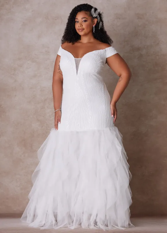 The Brynn Wedding Gown sold by Ashley Stewart