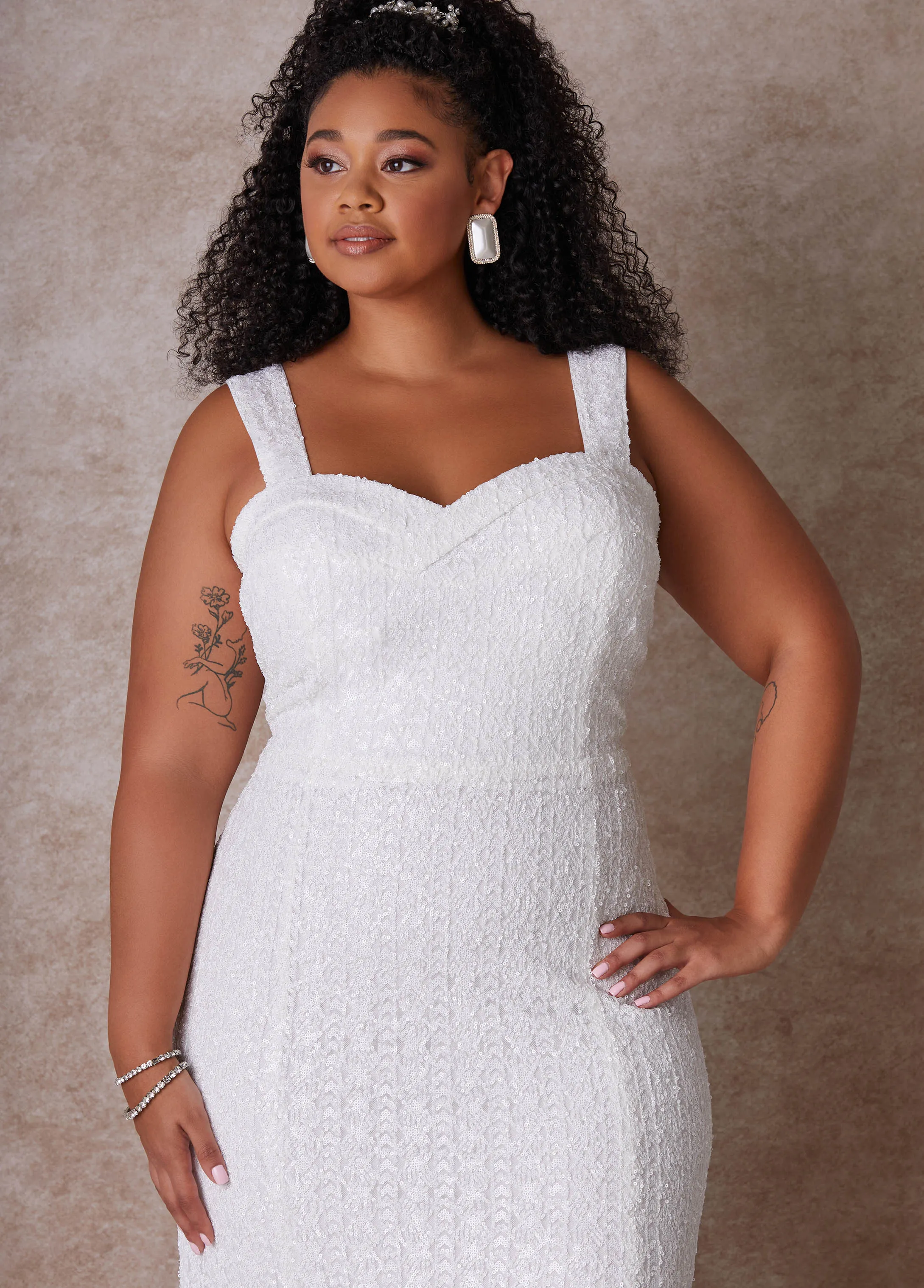 The Shera Wedding Gown sold by Ashley Stewart product image thumbnail 4