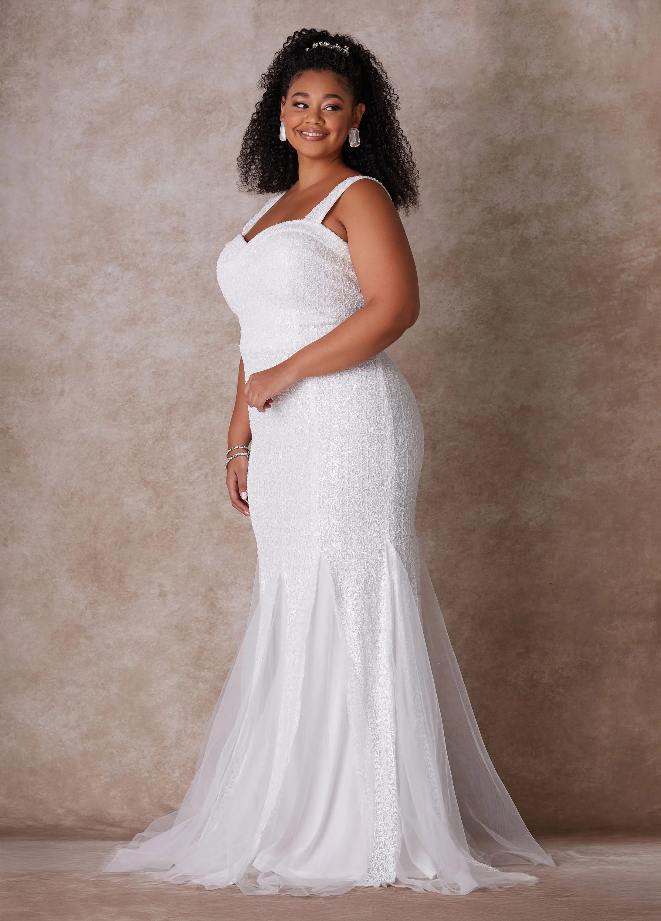 The Shera Wedding Gown sold by Ashley Stewart product image thumbnail 3
