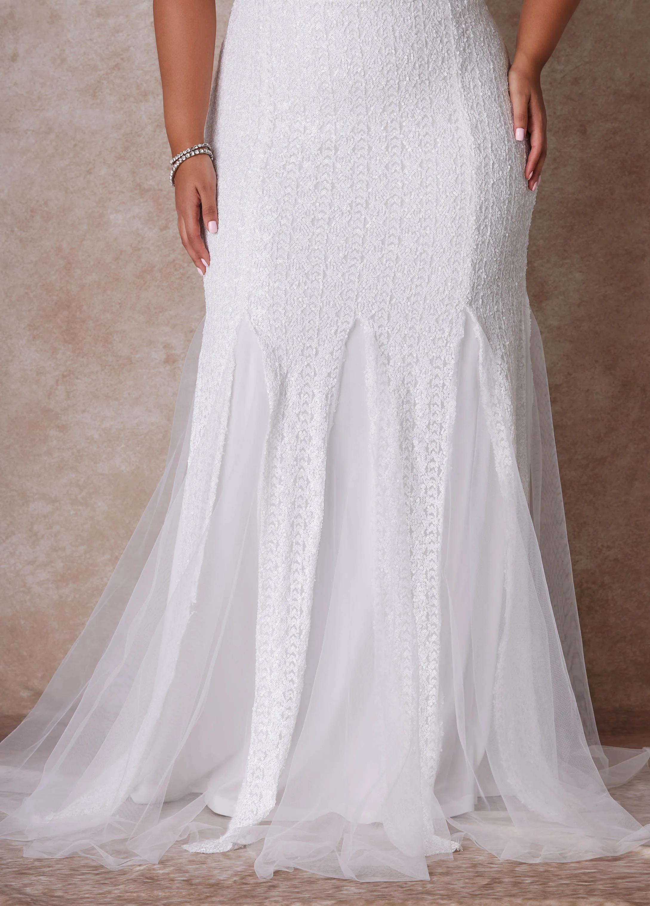 The Shera Wedding Gown sold by Ashley Stewart product image thumbnail 5